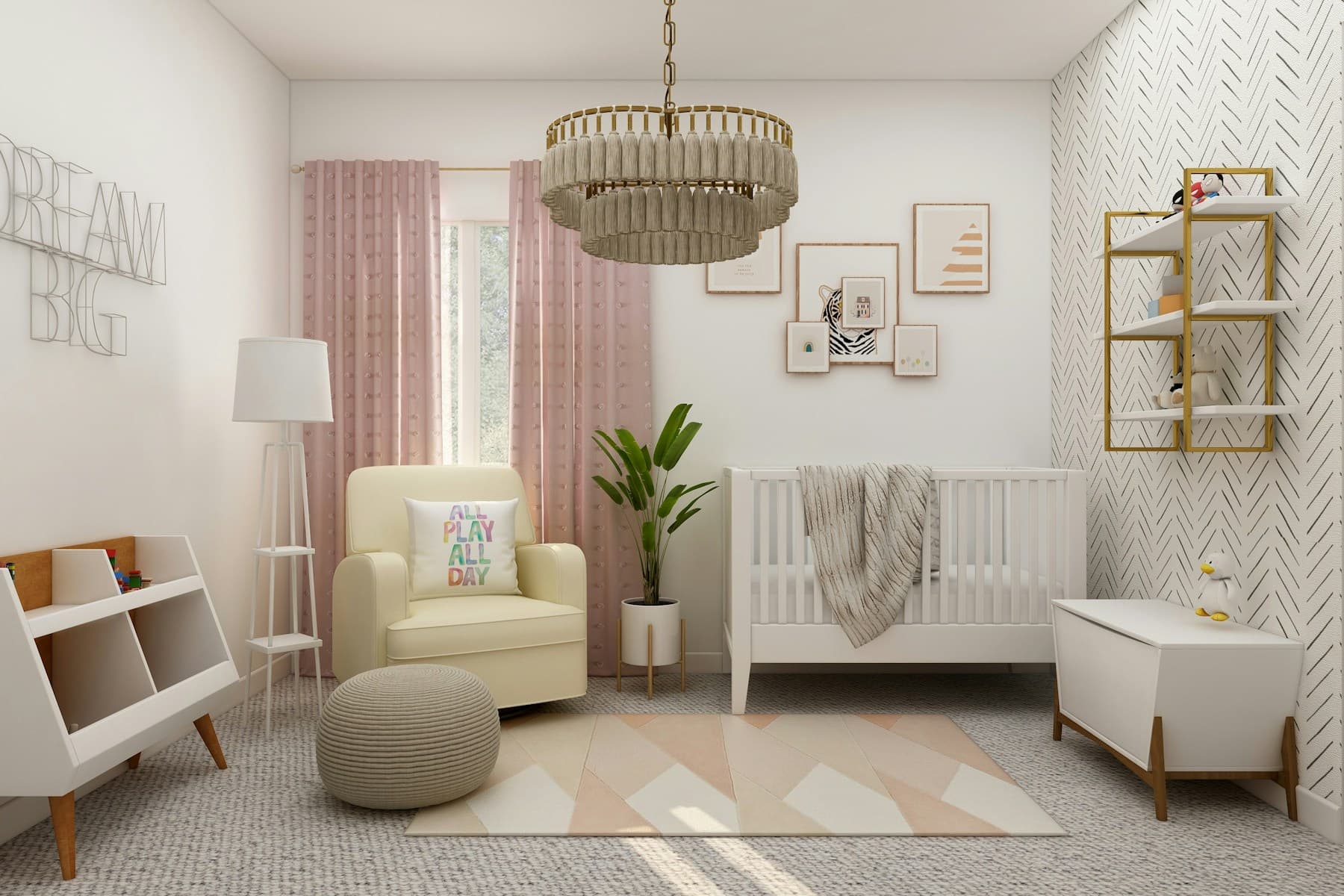 A complete styled nursery room